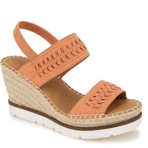 Gentle Souls By Kenneth Cole Elyssa Espadrille Wedge Sandal size 7.5 new